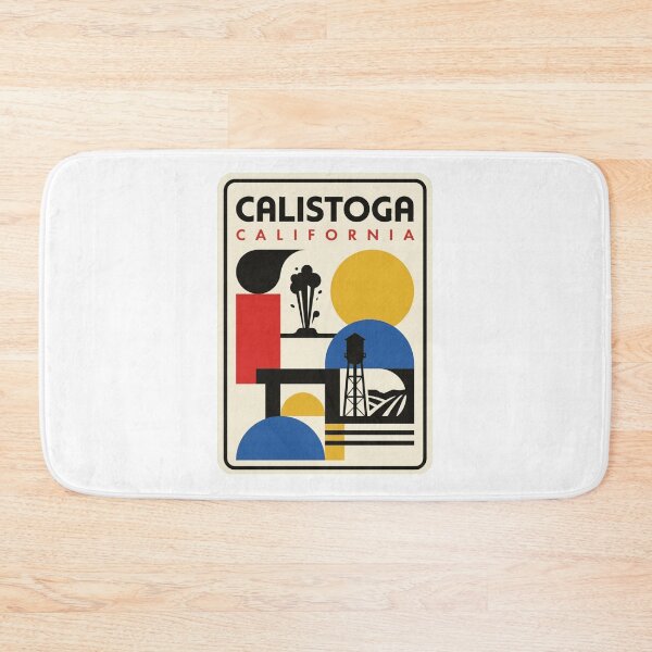 Item preview, Retro Calistoga Bauhaus Geometric Skyline designed and sold by k3rstman1.