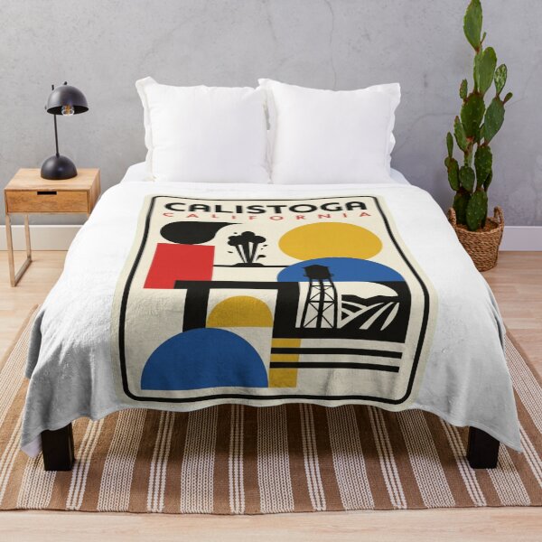 Item preview, Retro Calistoga Bauhaus Geometric Skyline designed and sold by k3rstman1.