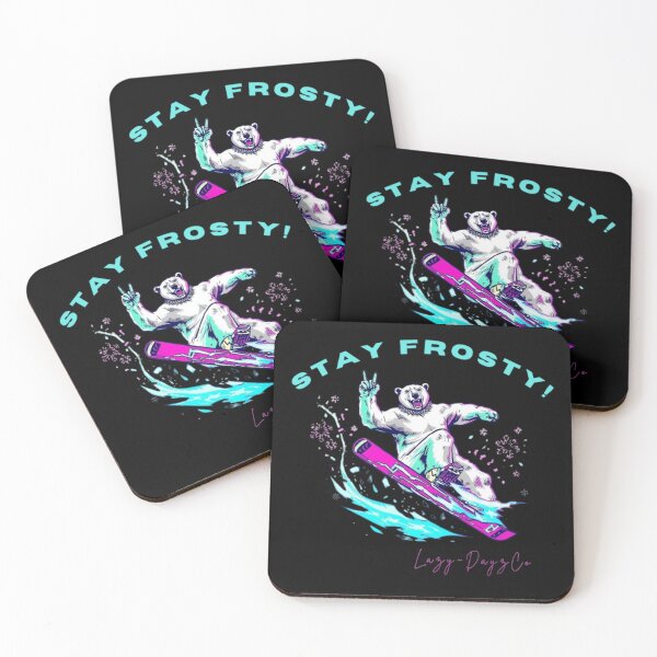 Item preview, Stay Frosty polar bear designed and sold by LazyDayzCo.