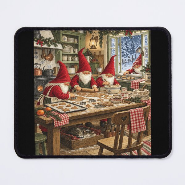 Item preview, Christmas Gnome Bakers for Tomte Lovers designed and sold by POD DYNASTY | Original Print On Demand T-Shirt Graphics.