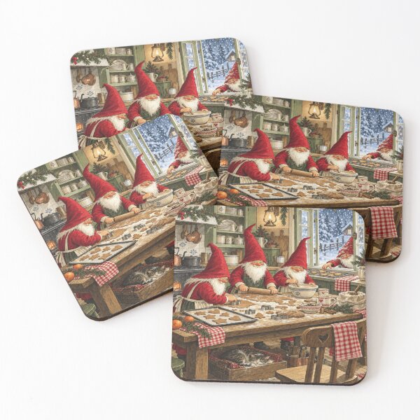 Item preview, Christmas Gnome Bakers for Tomte Lovers designed and sold by POD DYNASTY | Original Print On Demand T-Shirt Graphics.