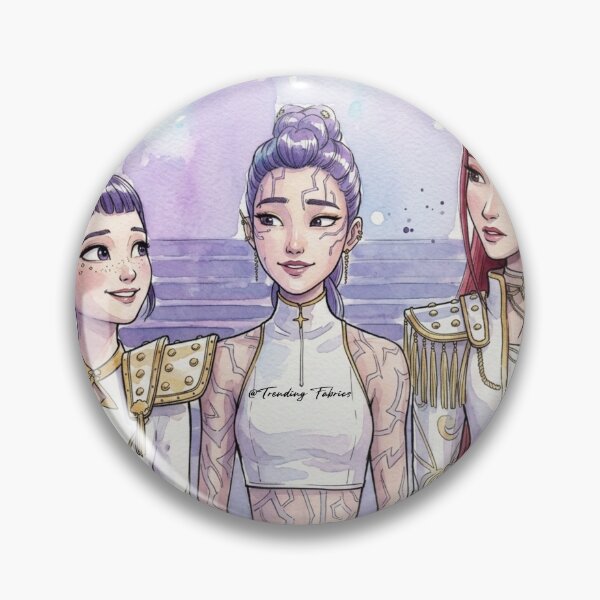 Item preview, K-pop Demon Hunter Zoey, Rumi & Mira Poster designed and sold by TrendingDesigns20xx.