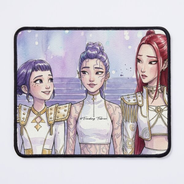 Item preview, K-pop Demon Hunter Zoey, Rumi & Mira Poster designed and sold by TrendingDesigns20xx.