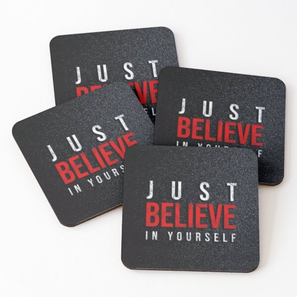 Item preview, Just Believe In Yourself Motivational Quote designed and sold by Mr besho.