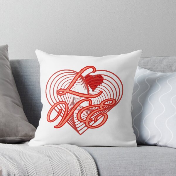 Item preview, Red Love Heart Typography Graphic designed and sold by Gillfamilystore.