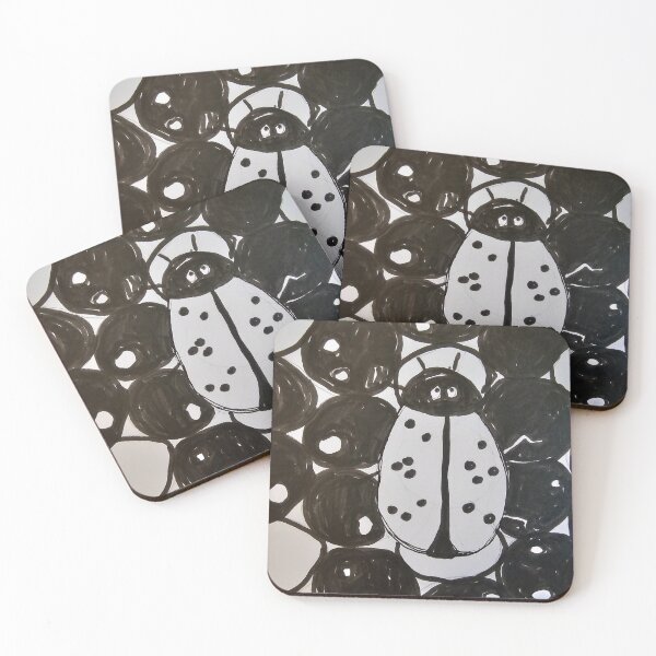 Item preview, Ladybug White and Black  designed and sold by DancingCreek.