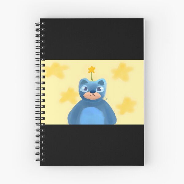 Item preview, Cute Blue Bear Character with Flower designed and sold by J-Mindful.