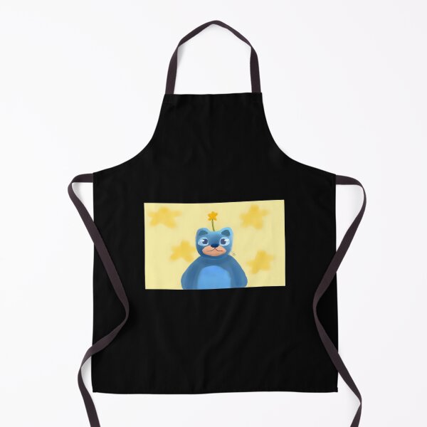 Item preview, Cute Blue Bear Character with Flower designed and sold by J-Mindful.