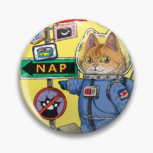 Item preview, COSMIC MEOW #05: Space Signpost and Cat Astronaut designed and sold by Neco Uchoo!.