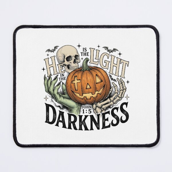 Item preview, Christian Halloween Pumpkin He Is The Light designed and sold by KroghDs.