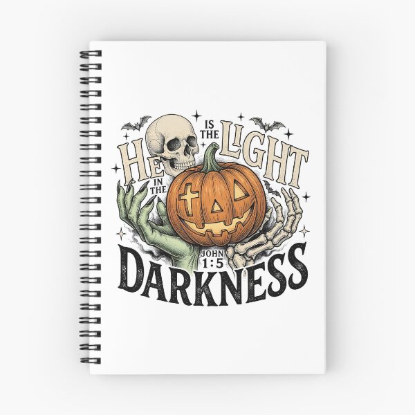 Item preview, Christian Halloween Pumpkin He Is The Light designed and sold by KroghDs.