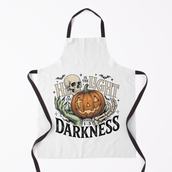 Item preview, Christian Halloween Pumpkin He Is The Light designed and sold by KroghDs.