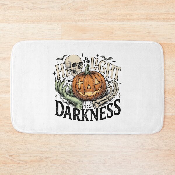 Item preview, Christian Halloween Pumpkin He Is The Light designed and sold by KroghDs.