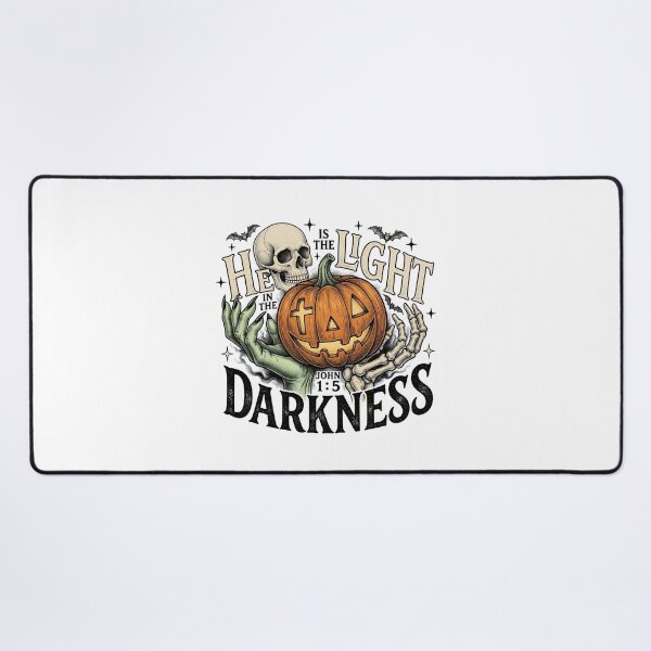 Item preview, Christian Halloween Pumpkin He Is The Light designed and sold by KroghDs.
