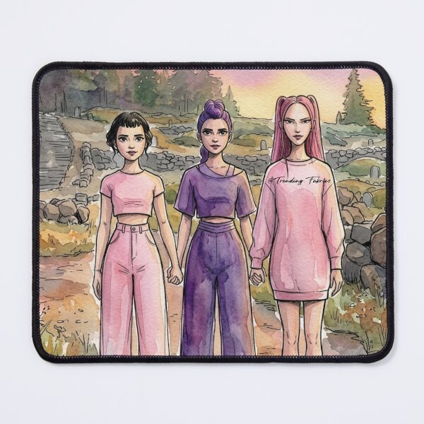 Item preview, K-pop Demon Hunter Zoey, Rumi & Mira Stickers designed and sold by TrendingDesigns20xx.
