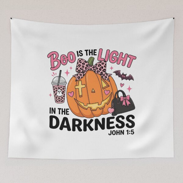 Item preview, Christian Halloween Pink Pumpkin Girls Light designed and sold by KroghDs.