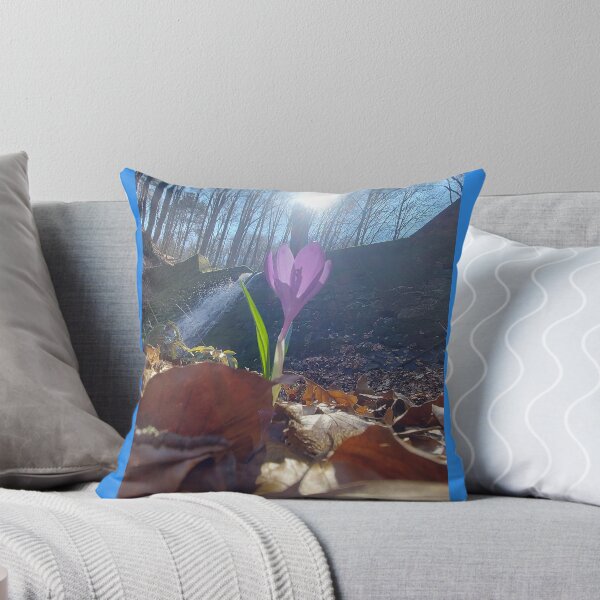 Item preview, Solitary Purple Crocus in Spring Forest designed and sold by ObjectAndNature.
