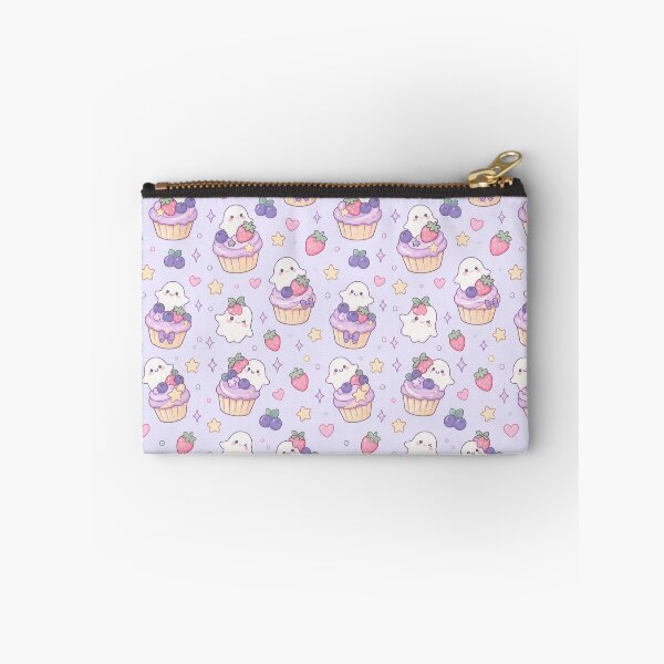 Item preview, Kawaii Ghost Berry Cupcake Pastel Pattern designed and sold by Soft Berry Studio.