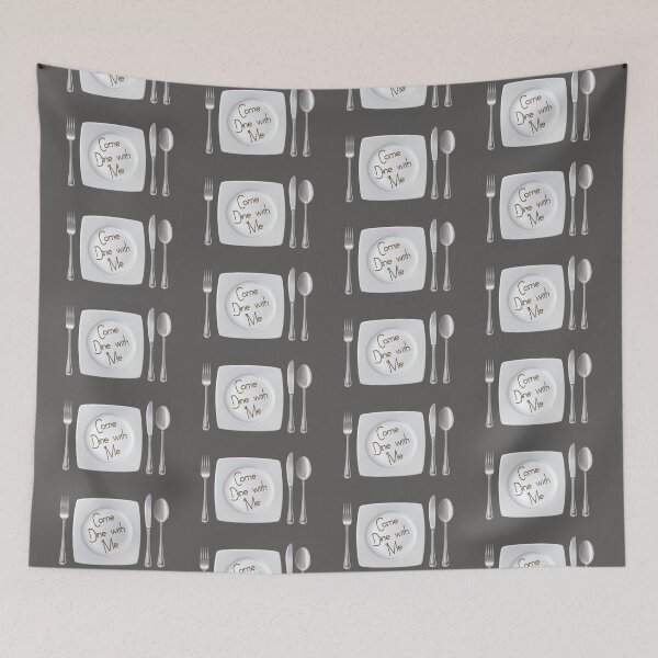 Item preview, Come Dine With Me (on Grey) designed and sold by PawsitiveMum3.