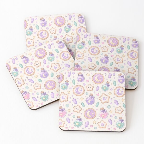 Item preview, Kawaii Moon Potion Cookie Pastel Pattern designed and sold by Soft Berry Studio.