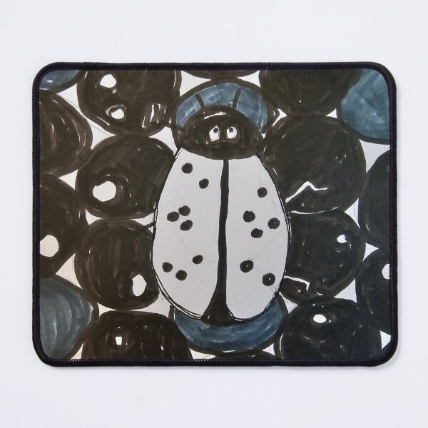 Item preview, Ladybug Black and White and Grey designed and sold by DancingCreek.