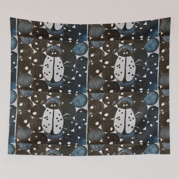 Item preview,  Ladybug Black and White and Grey designed and sold by DancingCreek.