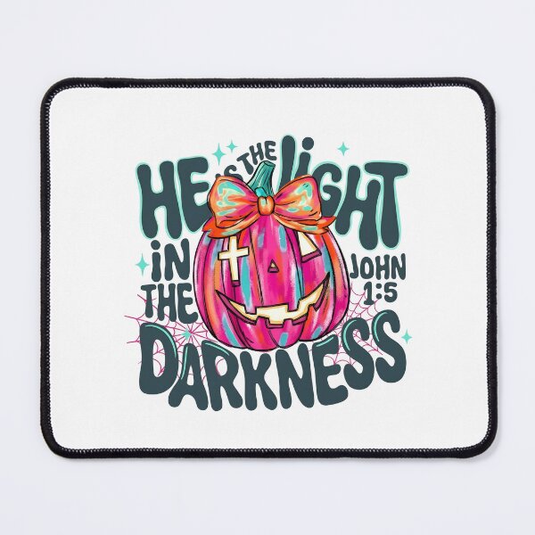 Item preview, Christian Halloween Pink Pumpkin He Is Light designed and sold by KroghDs.