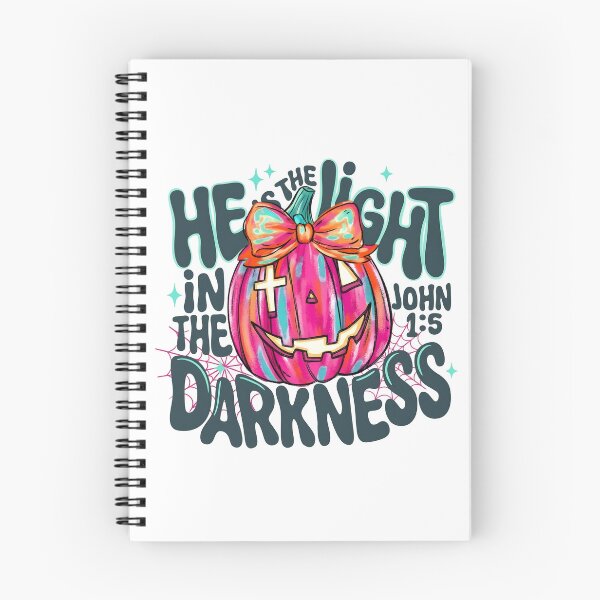 Item preview, Christian Halloween Pink Pumpkin He Is Light designed and sold by KroghDs.