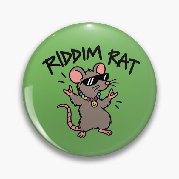 Item preview, Kandi Riddim Rat – Bass Music Rave Rat designed and sold by PLURCreations.