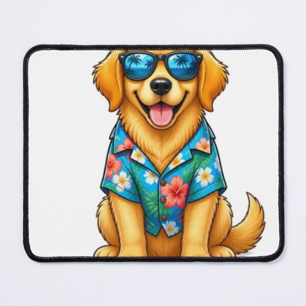 Item preview, Cool Golden Retriever in Hawaiian Shirt and Sunglasses designed and sold by Jani045.