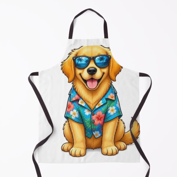 Item preview, Cool Golden Retriever in Hawaiian Shirt and Sunglasses designed and sold by Jani045.
