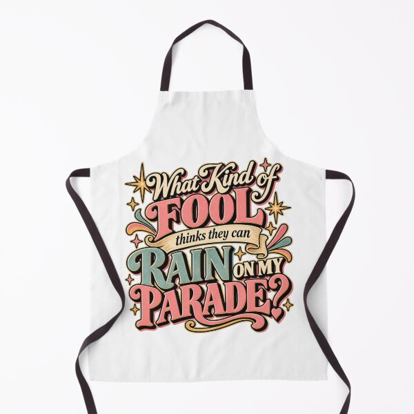 Item preview, Rain on My Parade Retro Typography designed and sold by Sandy's Cheeky Studio.