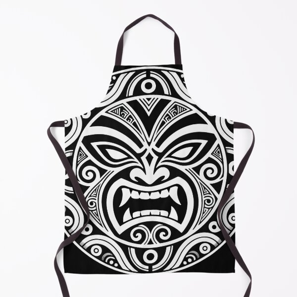 Item preview, Tribal Mask T-Shirt – Black and White Geometric Face Design designed and sold by VikArtStudio.