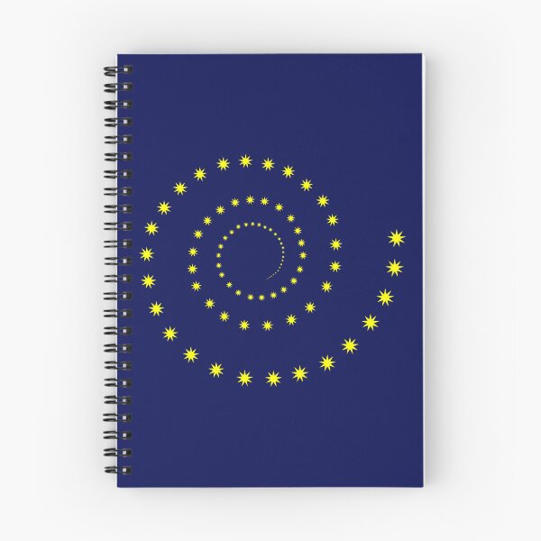 Item preview, Yellow Stars Galaxy Spiral Pattern Blue Art designed and sold by CreativeArtistL.