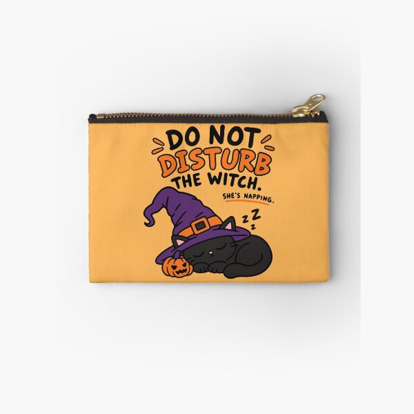 Item preview, Do Not Disturb the Witch – Sleeping Black Cat Halloween designed and sold by MewMade.