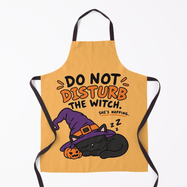 Item preview, Do Not Disturb the Witch – Sleeping Black Cat Halloween designed and sold by MewMade.