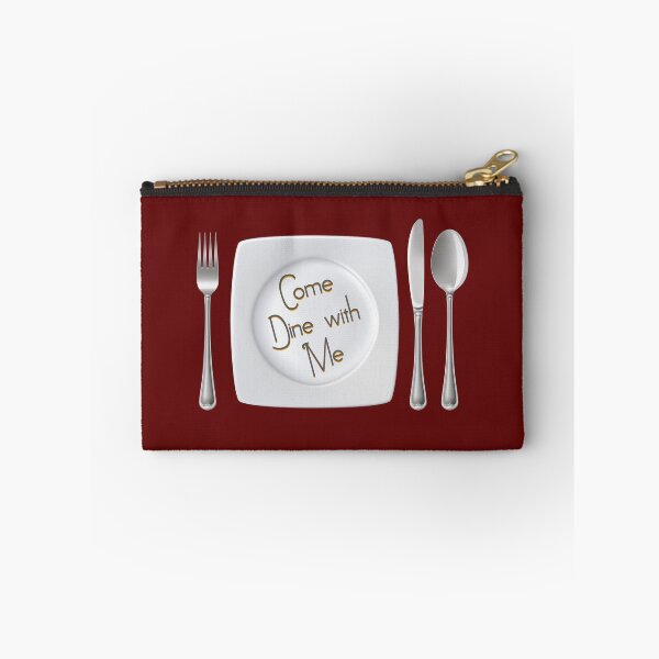 Item preview, Come Dine With Me (on Burgundy) designed and sold by PawsitiveMum3.