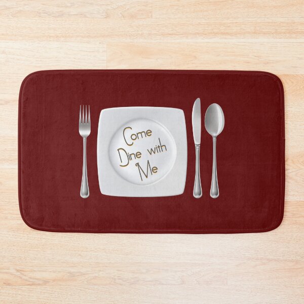 Item preview, Come Dine With Me (on Burgundy) designed and sold by PawsitiveMum3.