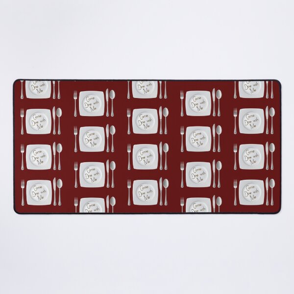 Item preview, Come Dine With Me (on Burgundy) designed and sold by PawsitiveMum3.