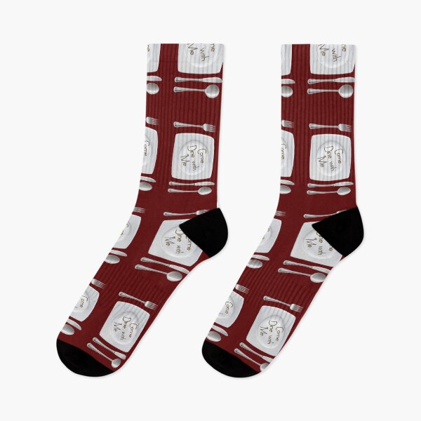 Item preview, Come Dine With Me (on Burgundy) designed and sold by PawsitiveMum3.