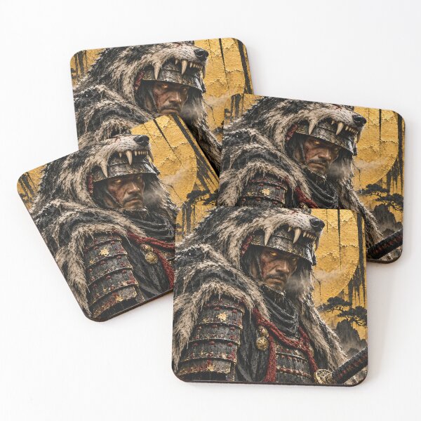 Item preview, Dark Samurai Portrait with an Animal-Head Hood designed and sold by MouradStudio.
