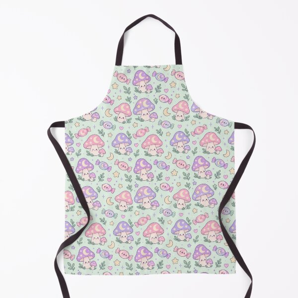 Item preview, Kawaii Moon Mushroom Candy Pastel Pattern designed and sold by Soft Berry Studio.