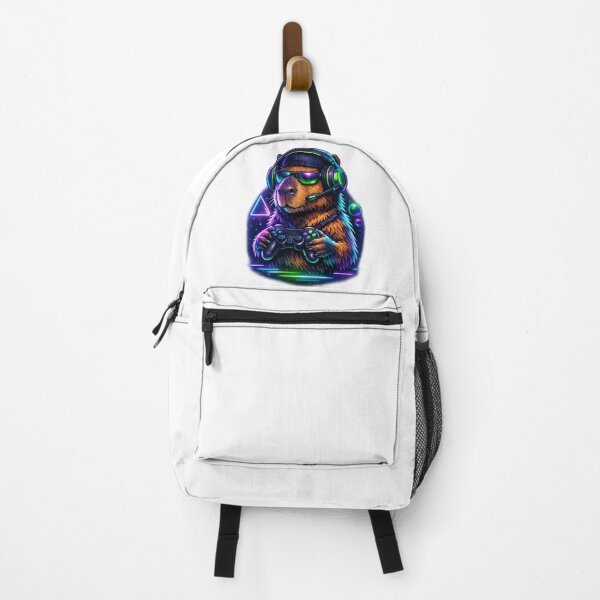Item preview, Neon Gamer Capybara – Chill Gaming Aesthetic Design designed and sold by MartBook.