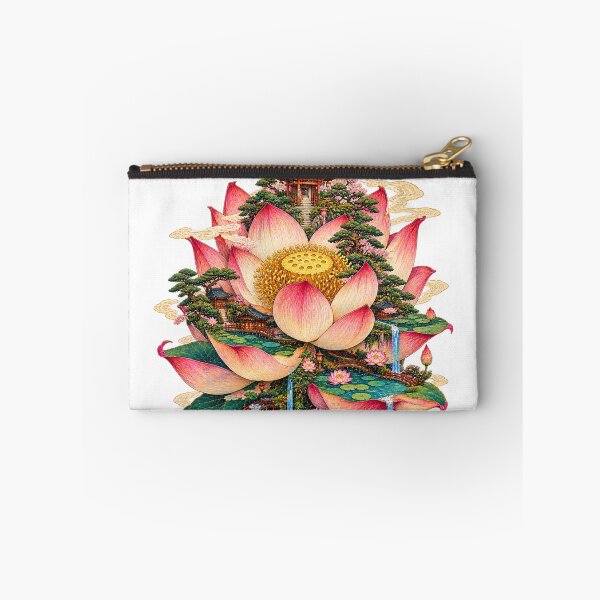 Item preview, The Island That Bloomed – Japanese Ukiyo-e Lotus Island designed and sold by Substance_life.