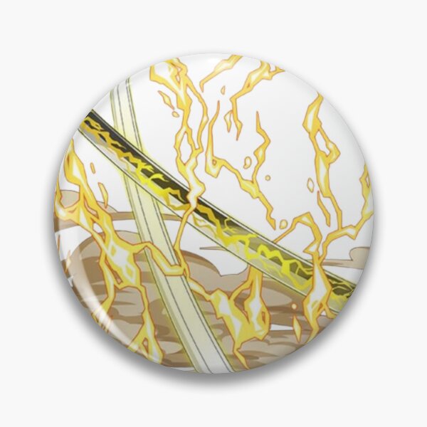 Item preview, Zenitsu Thunder Breathing Nichirin Katana Sword Art designed and sold by SelosoPaheng.