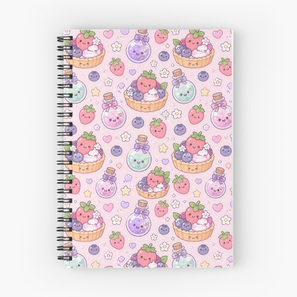 Item preview, Kawaii Potion Berry Tart Pastel Pattern designed and sold by Soft Berry Studio.