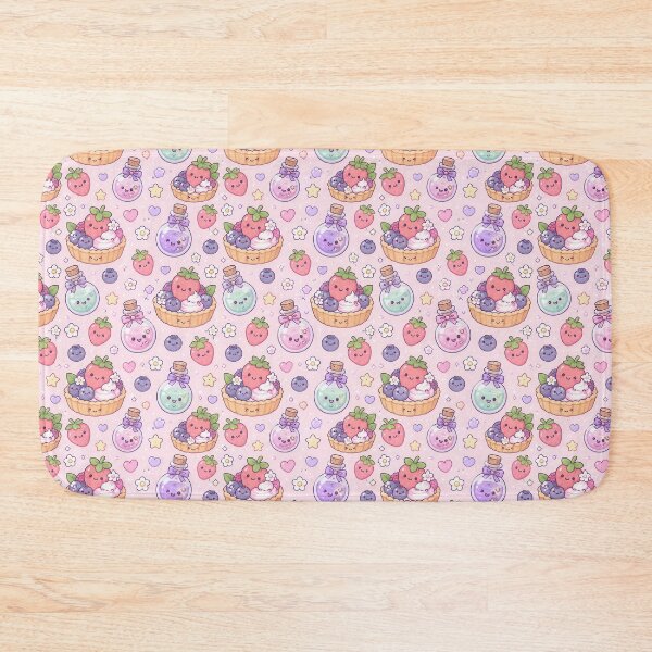 Item preview, Kawaii Potion Berry Tart Pastel Pattern designed and sold by Soft Berry Studio.