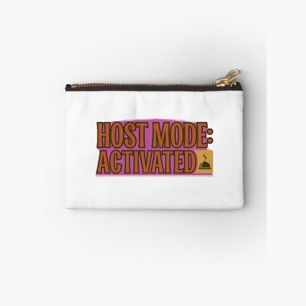 Item preview, Host Mode Activated Friendsgiving Funny Typography Sticker designed and sold by Ninjacatoff.