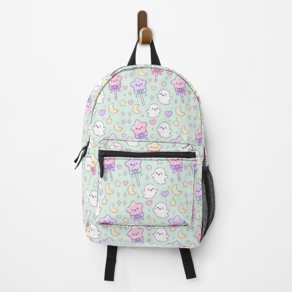 Item preview, Kawaii Ghost Star Lollipop Pastel Pattern designed and sold by Soft Berry Studio.