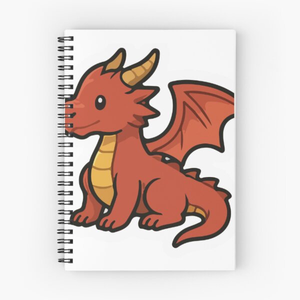 Item preview, Cute Baby Red Dragon Fantasy Watercolor Illustration designed and sold by Jani045.